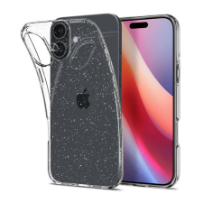 Spigen Liquid Crystal Glitter Apple iPhone 16 tok, Crystal Quartz, átlátszó tok és táska