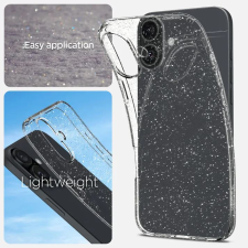 Spigen Liquid Crystal Glitter iPhone 16 tok átlátszó csillámos (ACS08192) (ACS08192) tok és táska