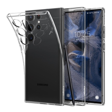 Spigen Liquid Crystal Samsung Galaxy S23 Ultra tok, Crystal Clear, átlátszó tok és táska