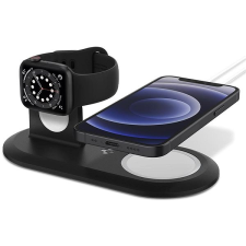Spigen Magsafe Charger Apple watch stand 2 in 1 Mag Fit Duo Black okosóra kellék