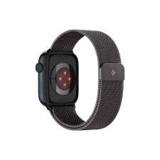 Spigen Metal Fit Apple Watch S7/8/9/Ultra Fém szíj 45/49mm - Grafit (AMP06925) okosóra kellék