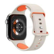 Spigen NANO POP pótszíj (egyedi méret, kicsi, matt, szilikon) BÉZS (AMP09326) okosóra kellék