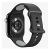 Spigen NANO POP pótszíj (egyedi méret, nagy, matt, szilikon) FEKETE Apple Watch Series 5 44mm, Watch Series 4 44mm, Watch Series 3 42mm
