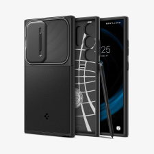 Spigen Optik Armor hátlap tok Samsung Galaxy S24 Ultra fekete tok és táska