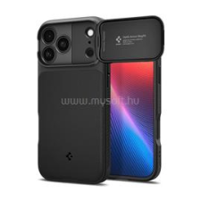 Spigen OPTIK ARMOR MAG szilikon telefonvédő (kameravédő, MagSafe) FEKETE (ACS09953) tok és táska