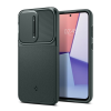 Spigen OPTIK ARMOR műanyag telefonvédő (szilikon keret, kamera védelem) SÖTÉTZÖLD Samsung Galaxy S23 FE (SM-S711)