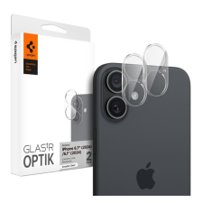 Spigen OPTIK kameravédő üveg 2db (9H) ÁTLÁTSZÓ Apple iPhone 16 mobiltelefon kellék