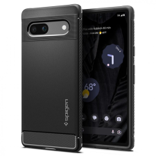 Spigen Pixel 7a Case Rugged Armor Black tok és táska