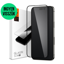 Spigen &quot;Glas.tR Slim HD&quot; Apple iPhone 14 Pro Tempered kijelzővédő fólia, fekete mobiltelefon kellék