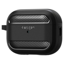 Spigen RUGGED ARMOR Apple AIRPODS PRO 1/2 MATTE FEKETE fülhallgató, fejhallgató tok