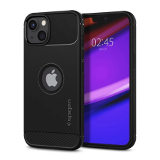 Spigen Rugged Armor Apple iPhone 13 Matte Black tok fekete tok és táska