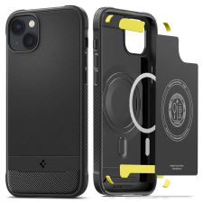 Spigen Rugged Armor MagSafe, matte black - iPhone 14 Plus mobiltelefon kellék