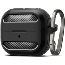 Spigen Rugged Armor Matte Black Samsung Galaxy Buds 3 Pro/3 fülhallgató, fejhallgató tok