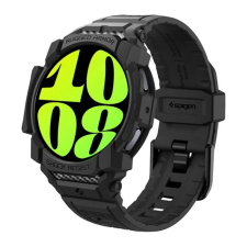 Spigen RUGGED ARMOR PRO pótszíj (egyedi méret. szilikon. ütésállóság + szilikon keret) FEKETE okosóra kellék