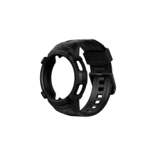 Spigen Rugged Armor Pro Samsung Galaxy Watch 4 Classic Szilikon szíj+keret 46 mm - Fekete (ACS03832) okosóra kellék