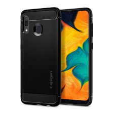 Spigen Rugged Armor Samsung A305 Galaxy A30 Matte Black tok, fekete tok és táska