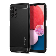 Spigen Rugged Armor Samsung Galaxy A13 Matte Black tok, fekete tok és táska