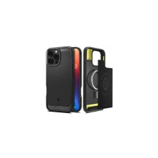 Spigen Rugged Armor tok iPhone 16 Pro - fekete tok és táska