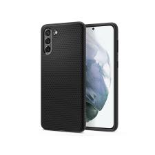 Spigen Samsung G996F Galaxy S21+ ütésálló hátlap - Spigen Liquid Air - fekete tok és táska
