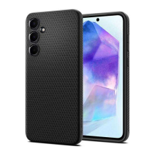 Spigen SAMSUNG Galaxy A55 5G (SM-A556), SPIGEN LIQUID AIR szilikon mobiltok, FEKETE tok és táska