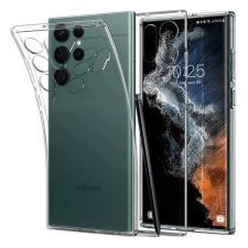 Spigen Samsung Galaxy S22 Ultra 5G (SM-S908) liquid crystal telefonvédő (közepesen ütésálló, légpárnás sarok) átlátszó tok és táska