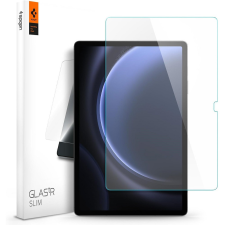 Spigen Samsung Galaxy Tab S9 FE Plus (12.4) SM-X610 / X616B, Kijelzővédő fólia, ütésálló fólia, Tempered Glass (edzett üveg), tok barát, Spigen Glastr Slim, Clear tablet tok