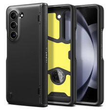 Spigen Samsung Galaxy Z Fold5 SM-F946B, Szilikon tok, műanyag hátlappal, Spigen Slim Armor Pro, fekete tok és táska