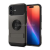 Spigen SLIM ARMOR MAG szilikon telefonvédő (műanyag hátlap, ütésállóság, légpárnás sarok, MagSafe) SÖTÉTSZÜRKE (ACS08226)