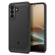 Spigen Telefontok Samsung Galaxy A37 5G - SPIGEN Rugged Armor - fekete hátlap tok tok és táska