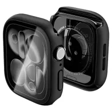 Spigen Thin Fit Apple Watch 12 42mm tok, Black, fekete okosóra kellék