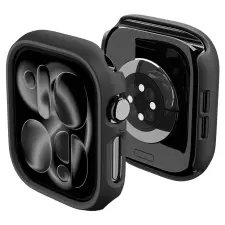 Spigen Thin Fit Apple Watch 12 46mm tok, Black, fekete okosóra kellék