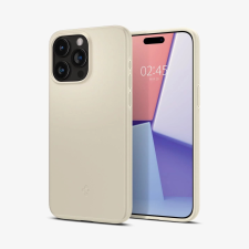 Spigen Thin Fit hátlaptok iPhone 15 Pro Max bézs tok és táska