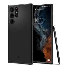 Spigen THIN FIT műanyag telefonvédő (matt, ultravékony, kameravédő) FEKETE tok és táska