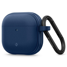 Spigen Tok fém tartóval Apple AirPods 4 Spigen Caseology Vaulthoz - sötétkék fülhallgató, fejhallgató tok