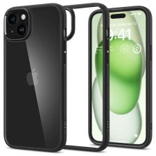 Spigen Tok iPhone 15 Plushoz - Spigen Ultra Hybrid - Matt fekete tok és táska
