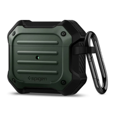 Spigen Tough Armor Apple Airpods (3. gen) tok Military Green fülhallgató, fejhallgató tok