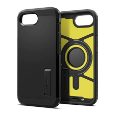 Spigen TOUGH ARMOR MAG műanyag telefonvédő (ütésállóság. kitámasztó. MagSafe) FEKETE tok és táska