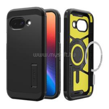 Spigen TOUGH ARMOR MAG műanyag telefonvédő (ütésállóság, kitámasztó, MagSafe) FEKETE (ACS09046) tok és táska