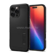 Spigen TOUGH ARMOR MAG T műanyag telefonvédő (ütésállóság, kitámasztó, MagSafe) FEKETE (ACS08503) tok és táska