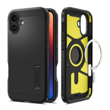Spigen Tough Armor MagFit iPhone 16 Plus MagSafe kompatibilis tok, fekete ACS08085 tok és táska