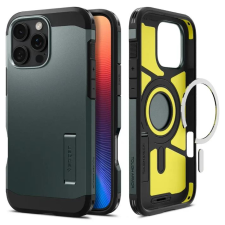 Spigen Tough Armor MagFit iPhone 16 Pro tok zöld-fekete (ACS08148) (ACS08148) tok és táska
