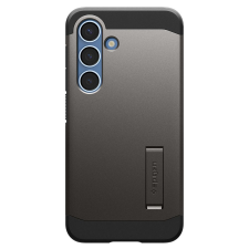 Spigen Tough Armor MagSafe-kompatibilis tok kitámasztóval Samsung Galaxy S25 Plus - fémszürke tok és táska