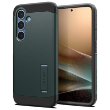Spigen Tough Armor MagSafe-kompatibilis tok Samsung Galaxy S25 - sötétzöld tok és táska