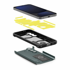 Spigen Tough Armor tok Samsung Galaxy S24 FE - sötétzöld tok és táska