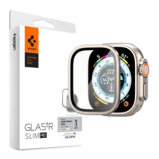 Spigen TR SLIM PRO kijelzővédő üveg (fém keret, 9H) SZÜRKE Apple Watch Ultra 49mm okosóra kellék