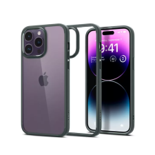 Spigen Ultra Hybrid Apple iPhone 14 Pro Max Hátlapvédő tok - Átlátszó/Zöld tok és táska