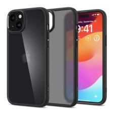 Spigen Ultra Hybrid Apple iPhone 15 tok, Matt Fekete tok és táska