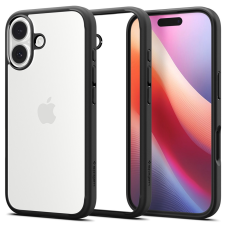 Spigen Ultra Hybrid Apple iPhone 17 tok, Matte Black, fekete tok és táska