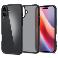 Spigen Ultra Hybrid Frosted iPhone 16 tok áttetsző fekete (ACS08200) (ACS08200) tok és táska