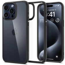 Spigen Ultra Hybrid hátlap iPhone 15 Pro Max átlátszó-fekete mobiltelefon kellék